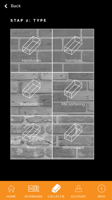 Stap 2: Collectie / Type